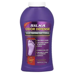Silka Odor Defense, Odor Fighting Foot Powder, 6 oz (170 g)