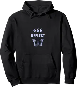 666 Angel Number Reflect Pullover Hoodie - Brayanner Shop 83B0BWFK5RZ8