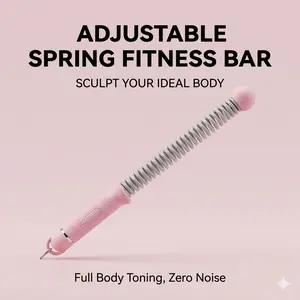 Professional Cordless Battle Ropes for Home Gym - Weighted Training Ropes for Arm & Core Strength (Black/Pink)