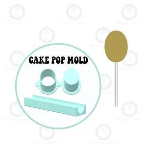 Oval Cake Pop Mold | Deluxe Cutter, Popper, and Tray Option