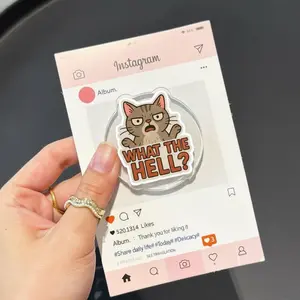 Cute Cat Phone Grip, Funny Cat Phone Holder, Cute Kawaii Cat Lover Gift, Playful Cat Phone Accessory