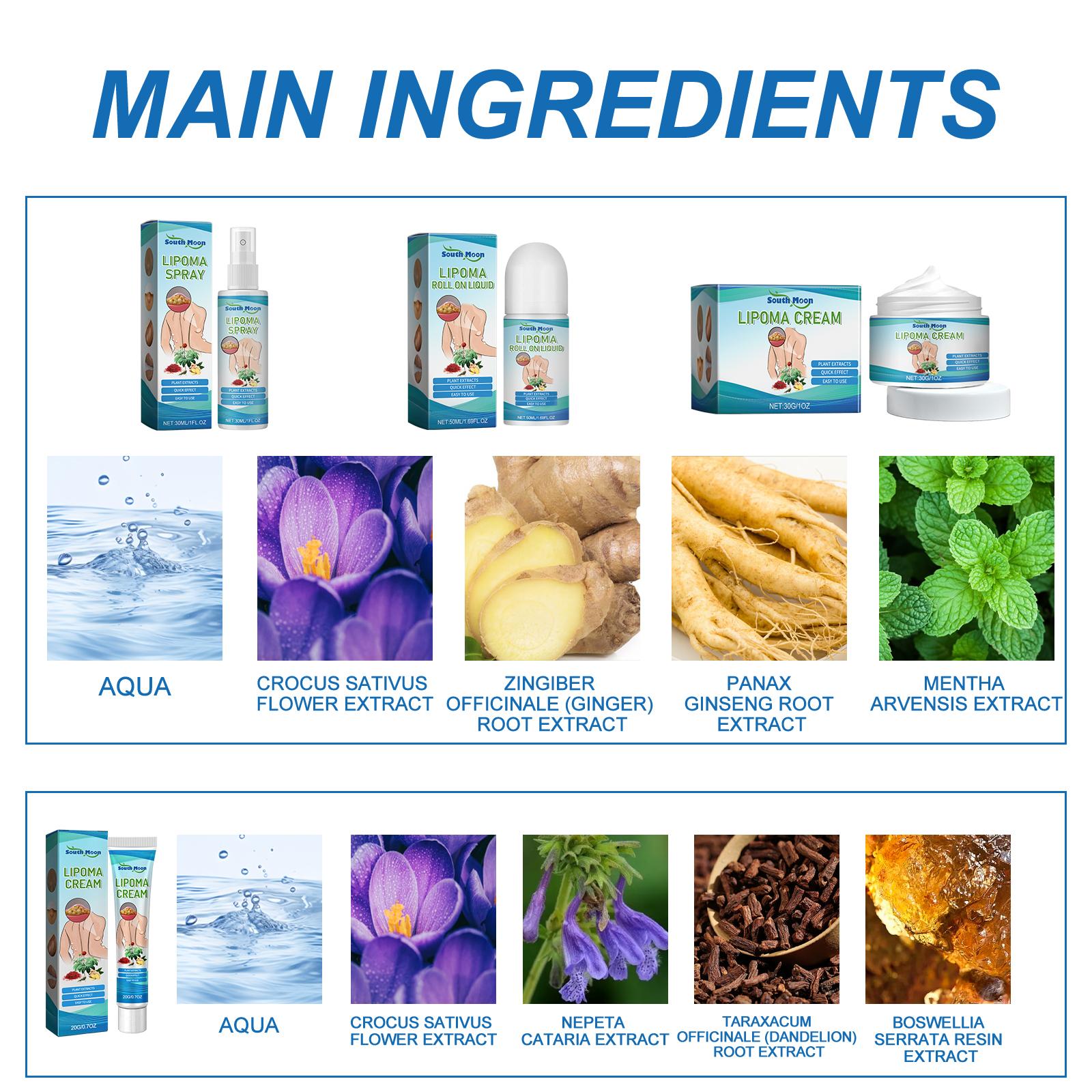 South Moon Body Care Cream: Gentle ingredients for daily massage and care of leg skin; refreshing and non-sticky.