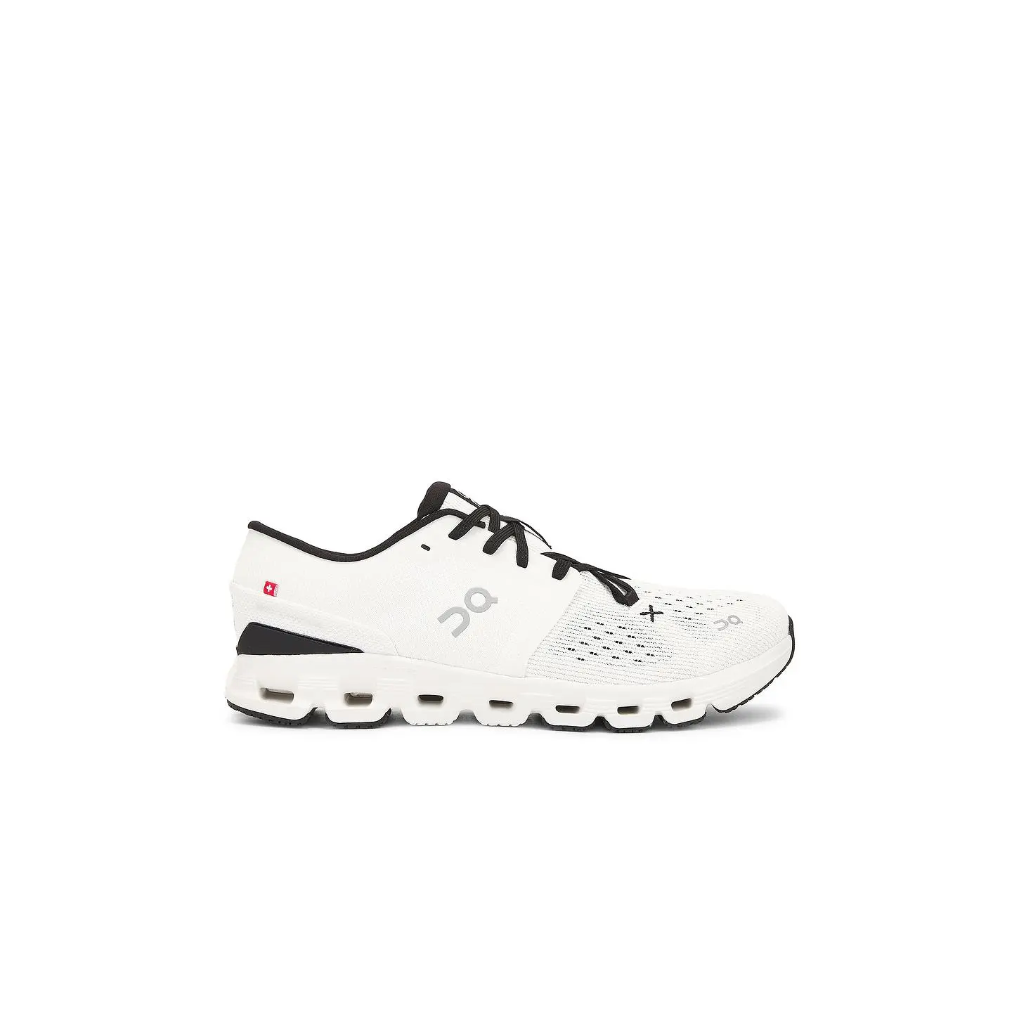 Men's On Cloud X 4 Casual Footwear - Mesh Shoe, Rubber Sole, Ivory & Black Casual Trainers
