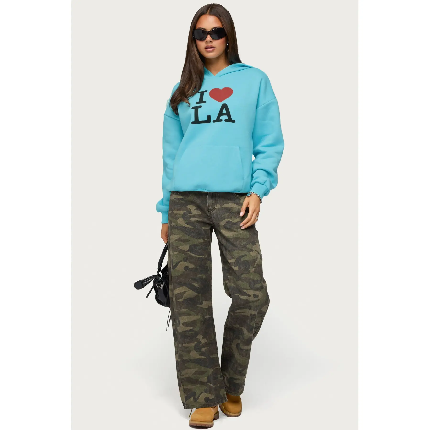 Soya Camo Low Rise Baggy Jeans