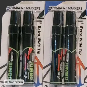 Bazic Jumbo Permanent Markers Extra Wide Chisel Tip 2  Bold Writing Ideal for Notes & Markings marker