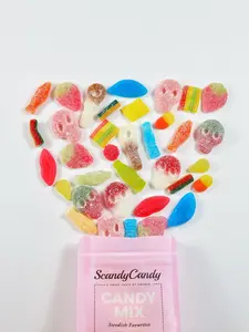 1/2lb Vegan Mix - ScandyCandy Sweet & Sour Swedish Candy Mix