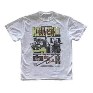 Kill Bill Japanese Graphic T-Shirt, Vintage Manga Style Revenge Tee, Film Poster Tee, Japan Retro Gamer Cult, Movie Shirt
