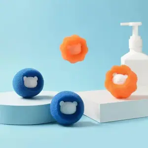 Hair Catcher Laundry Balls - (Pack of 6) Traps Pet Hair, Lint & Debris, Easy to Use, Reduces Washing Clogs, Effective Laundry Solution