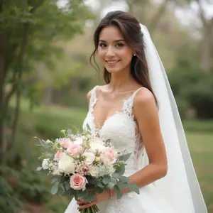 Wedding Rose Plastic Flower Bridal Hand Bouquet, Realistic Fake Flowers Photography Prop, Wedding Favor Gift, Perfect for Weddings