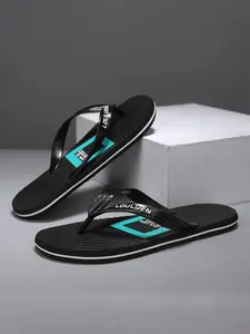 Men's Casual Letters Print Slides, Soft Comfortable Non-slip Slippers, Fashionable Slides for Indoor & Outdoor Wear, Shoe