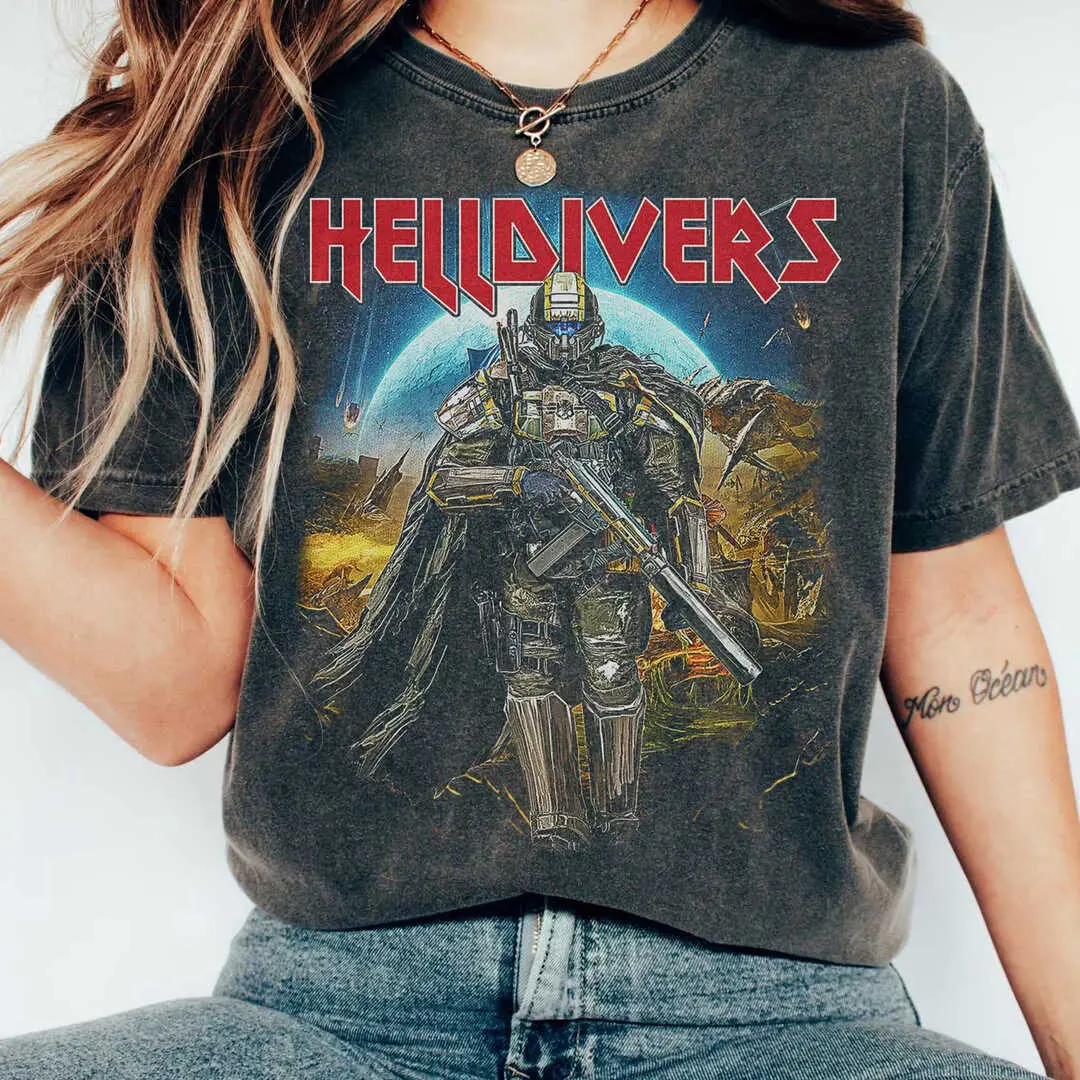 Helldivers 2 Skull Shirt, Helldivers 2 Shirt