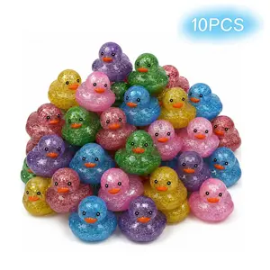 Laser Glitter Duck, Shiny Sound Making Duck, Party Kit DIY Cute Decorations, Outdoor Garden, Home, Desk, Car, Snow Scene, Christmas Decoration