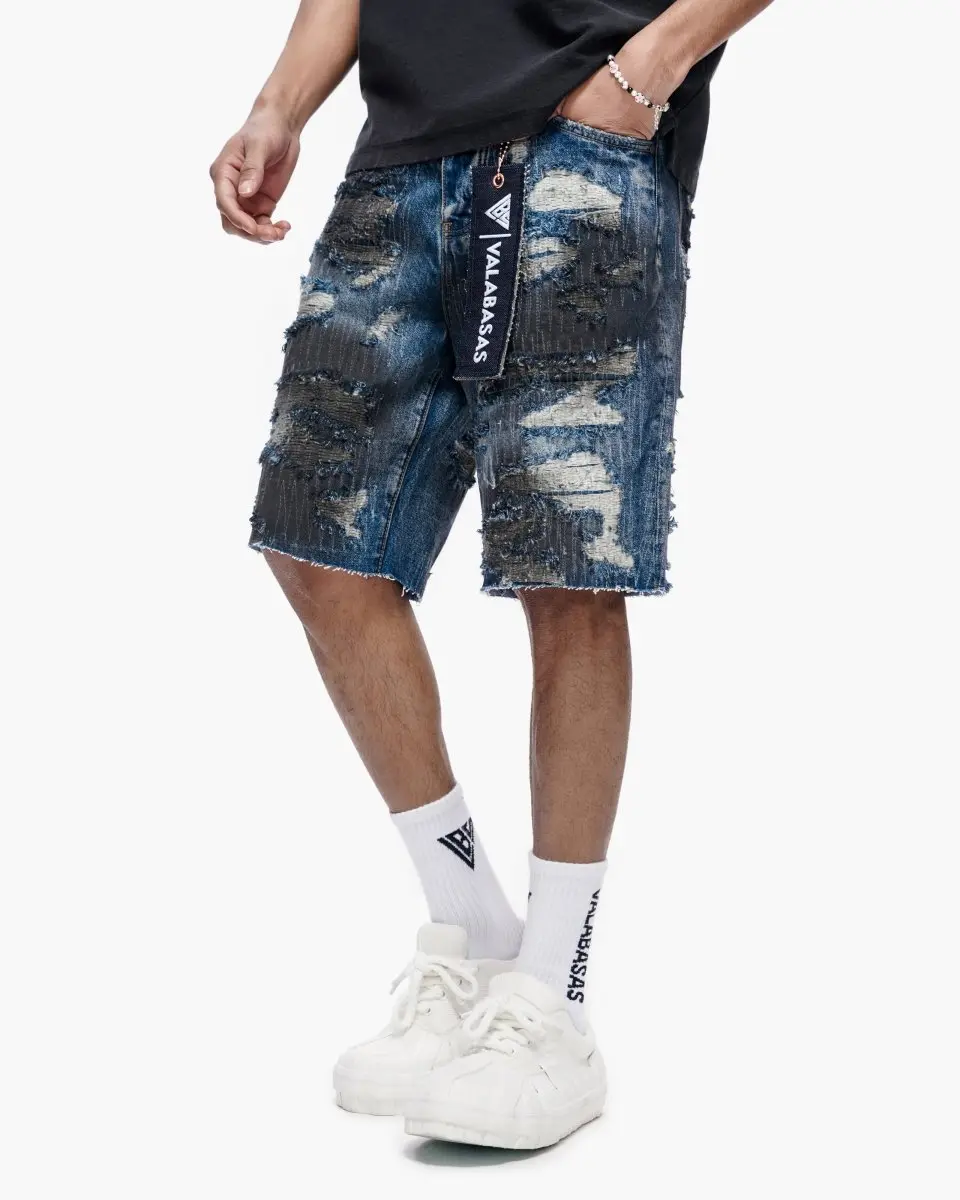 Incise Shorts Dark Blue