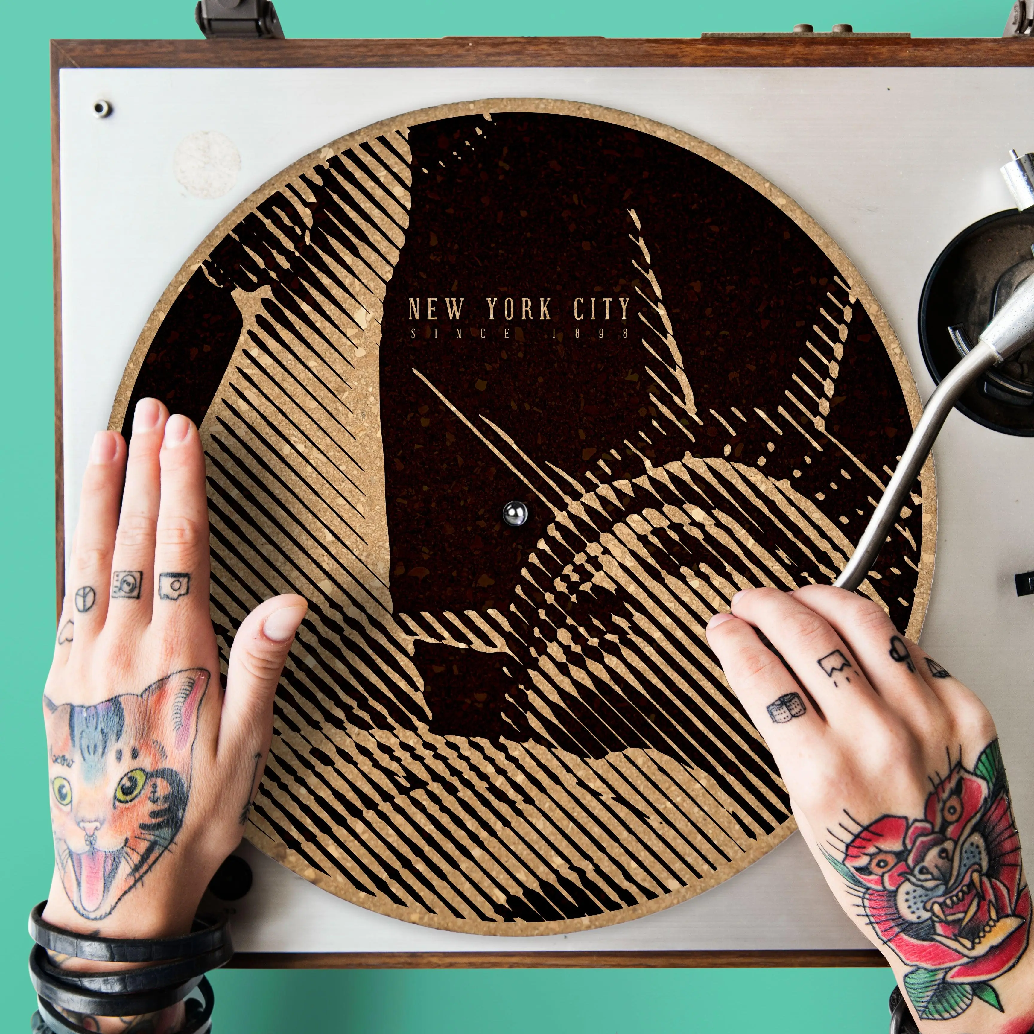 Liberty Turntable Slipmat - Audiophile-Grade Cork | Quetzal Studio