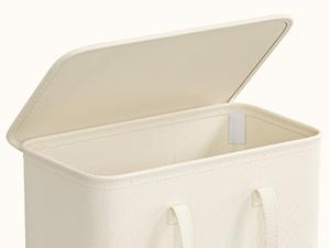 Lifewit 50L Slim Laundry Hamper Basket with Lid, Narrow Collapsible Clothes Storage, Easy Transport with Long Handles, Compact Design for Space Saving