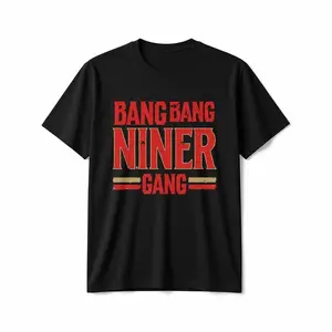 Trend Niner Football Gang T-Shirt Casual Round Neck