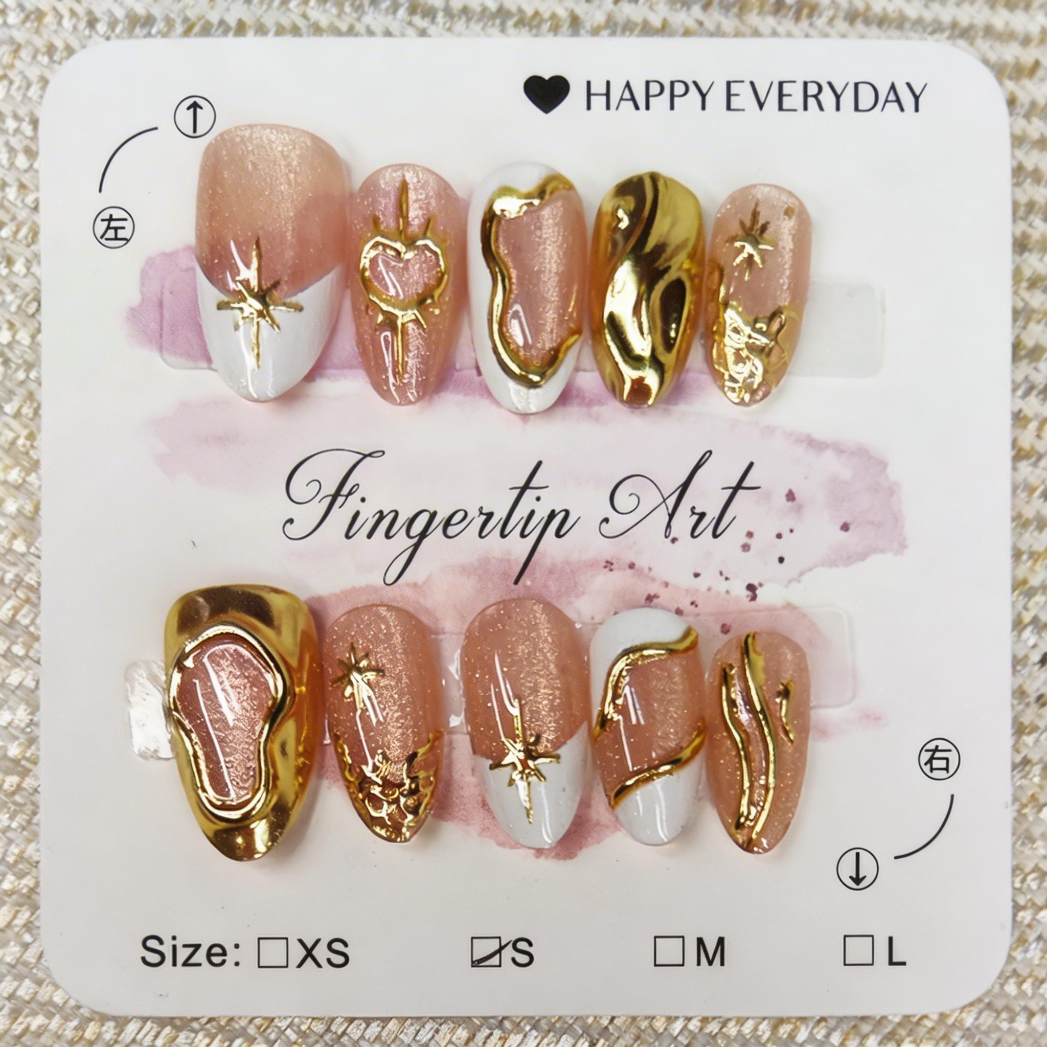 Nail art and nail piercing 3D shell