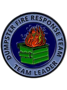 Environmental Dustbin Quote Cartoon Pins & Brooches, Unisex Zinc Alloy Design, Multifunctional Casual Badges for All Seasons, Metal Pin