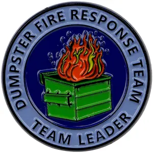 Environmental Dustbin Quote Cartoon Pins & Brooches, Unisex Zinc Alloy Design, Multifunctional Casual Badges for All Seasons, Metal Pin