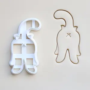 cat mold,Cat Butt Cookie Mold, Printed Biscuit Cutter, Cute Kitchen Tool, Perfect for Baking Lovers, Fun Gift Idea