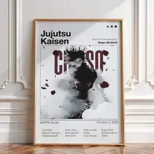 Jujutsu Kaisen Choso Poster JJK Manga Vintage Wall Art Print