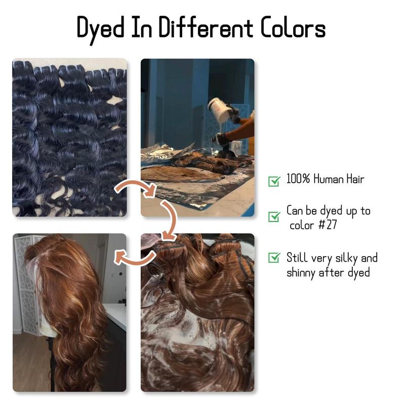 [Wequeen] Budget Friendly 10A Grade 12"-36" Brazilian Virgin 100% Human Hair Body Wave Burmese Curly Straight Deep Wavy Quick Weave Sew in/Glue in Viral Hair Bundles