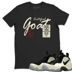 Certified Goat Graphic T-Shirts To Match Sneakers Foamposite One Pearl, Foamposite One Pearl Shirt, Classic Fit, 100% Cotton, Casual Everyday Wear
