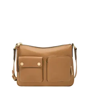 Fossil Women's Maysen Leather Cargo Crossbody Bag