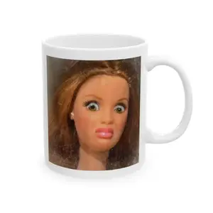 Sassy Doll Face Mug 11oz & 15oz Premium Ceramic Dishwasher Microwave Safe Perfect Gift for Coffee Lovers and Sarcasm Enthusiasts