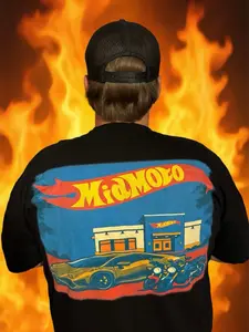Midmoto Toy Car Logo Heavyweight Ultra-Soft Breathable Cotton Blend Unisex Fit Durable Print Ethically Made T-Shirt for Menswear