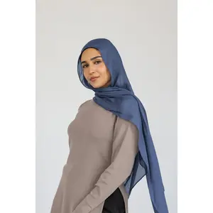 VELA Vintage Indigo Solid Modal Hijab