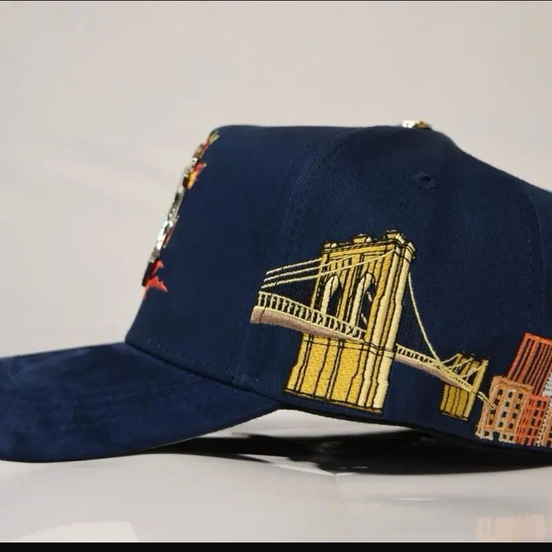 Hat N Y Navy Crystals