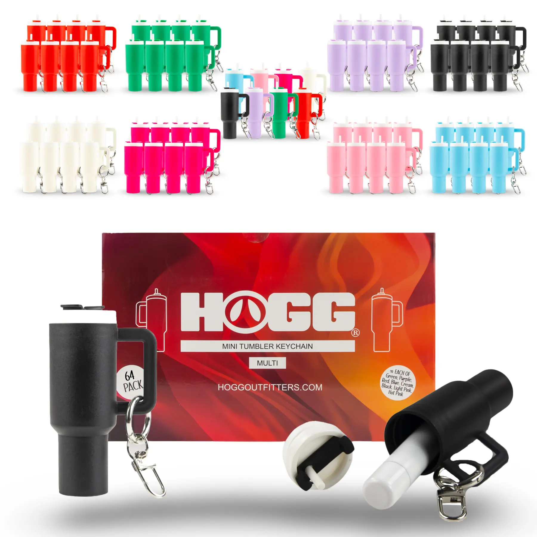 MINI TUMBLER CHAPSTICK HOLDER + KEYCHAIN