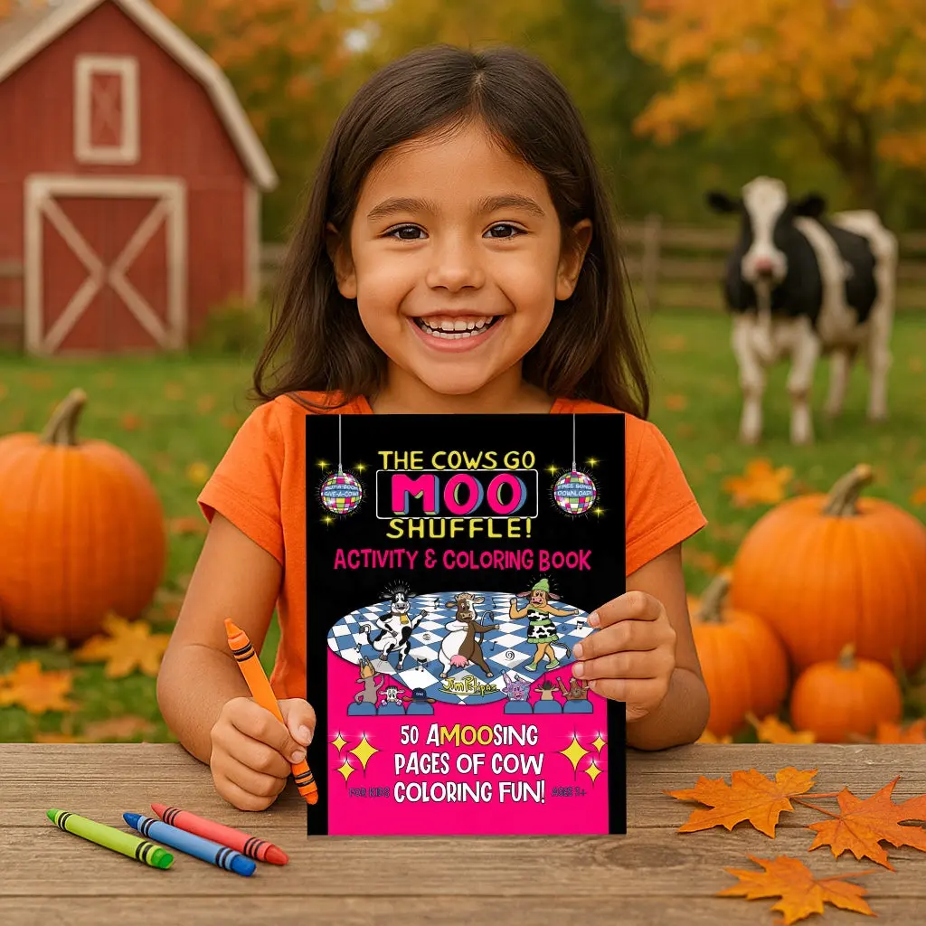 The Cows Go Moo Shuffle Activity & Coloring Book - TikTok Shop