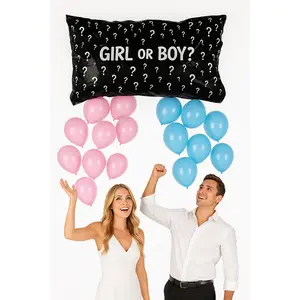 "Girl or Boy?" Balloon Drop Bag for Gender Reveal Parties