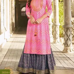 2pcs Rayon Party Wear Salwar Kameez - Traditional Women's Dress suit _