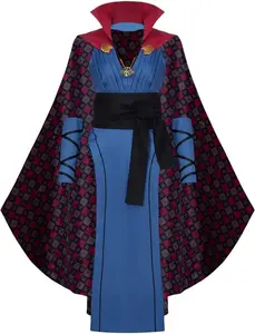 Female Strange Costume Dress Robe and Cape Sexy Superhero Cosplay Costume Outfit for Women Adult