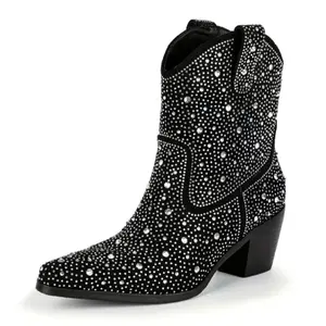Daisy Cowgirl Rhinestone Boots