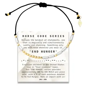 End Hunger Morse Code Series Bracelet - Unisex