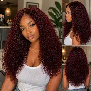 Human Hair Lace Closure Wig, 18" Pixie Curly Style, 250% Density Hair Extension
