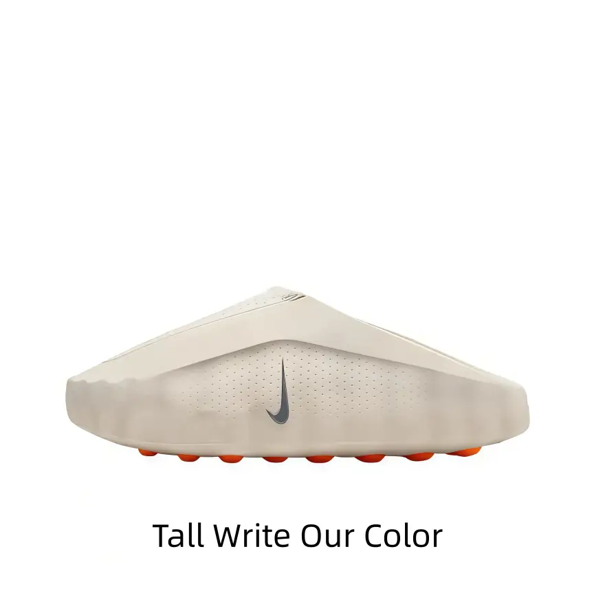 Clean Off-White Slip-On Slide Sports Collectible Accessory - Bright Orange Traction Lugs, Perforated Breathable Upper, Futuristic Molded Silhouette for Casual Summer Plans