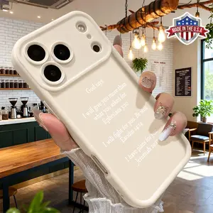 Inspirational Bible Verse Phone Case for iPhone 17 16 15 14 Pro Max 13 12 11 XR XS Plus Shockproof Anti Scratch TPU Protective Cover