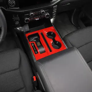 Central Control Gear Shift Cup Holder Panel Trim For Ford F150 2021+ Car Interior Accessories Dashboard Automotive Custom