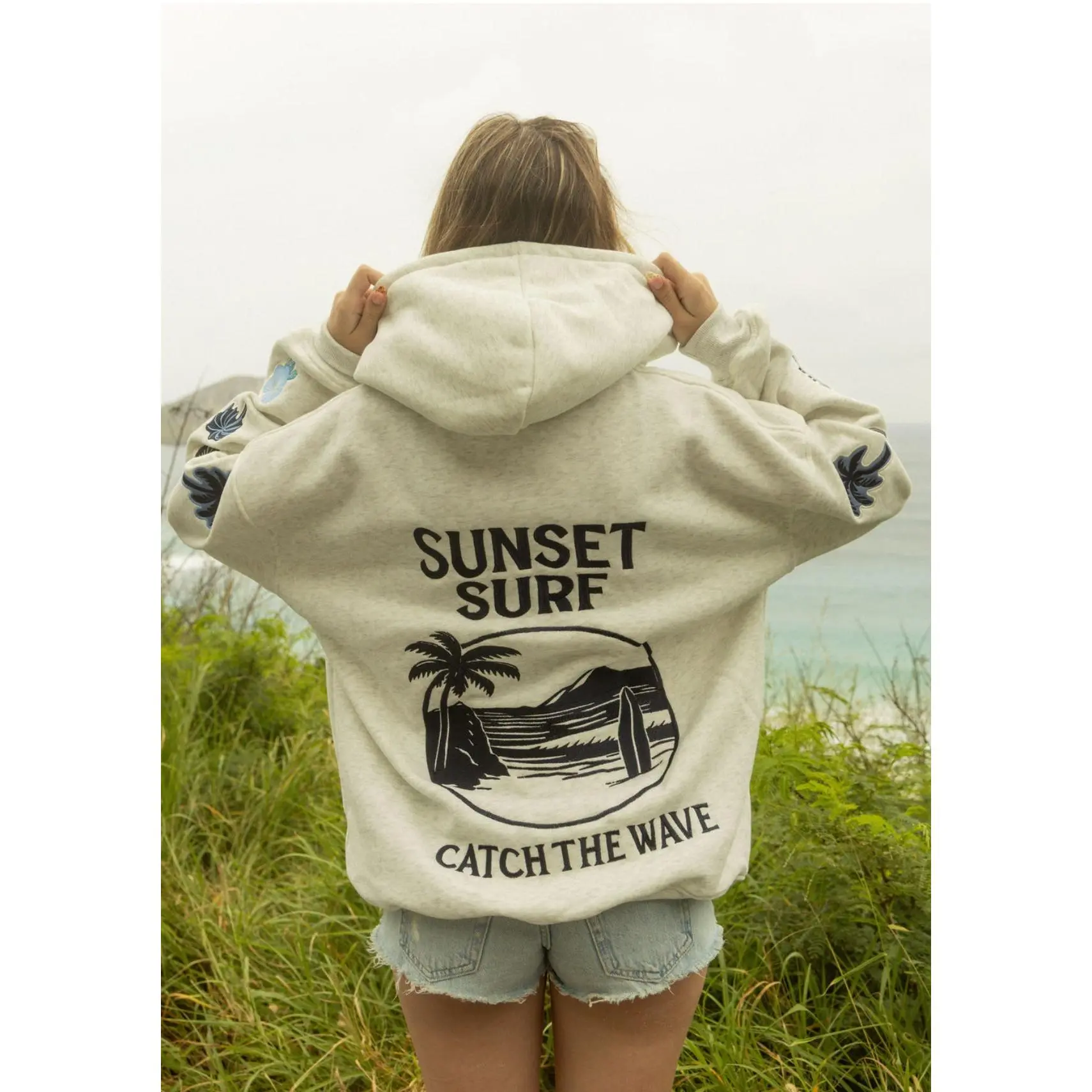 Catch The Wave Patchwork Hoodie
