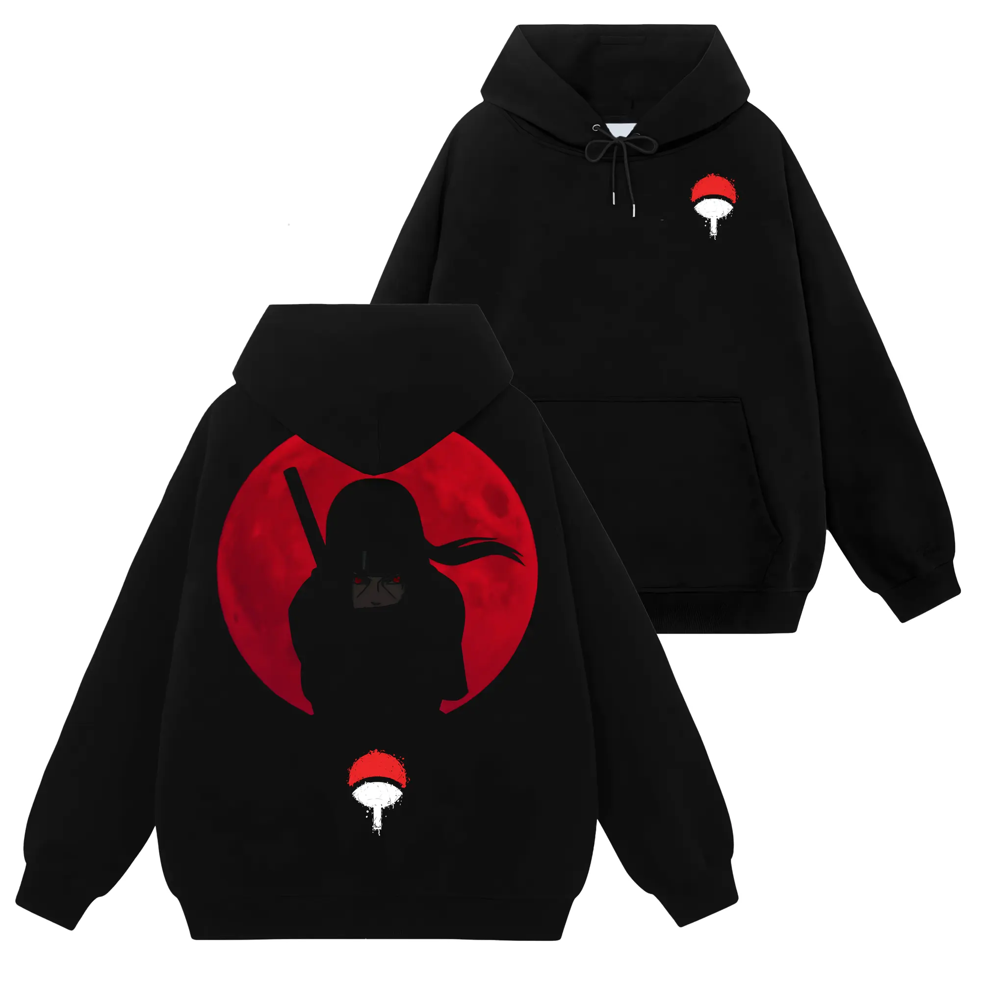 [Uchiha Fashion] Limited Itachi Uchiha Clan Logo - Naruto Shippuden #57 Hoodie T-Shirt Sweatshirt, Retro Vintage Unisex Graphic 90s Cotton, Gift For Wibu, Anime Manga Y2K Streetwear