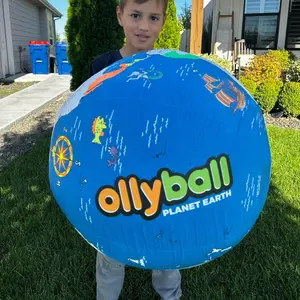 Ollyball PLANET EARTH MEGA-Sized Patented indoor Volleyball for sports and play.