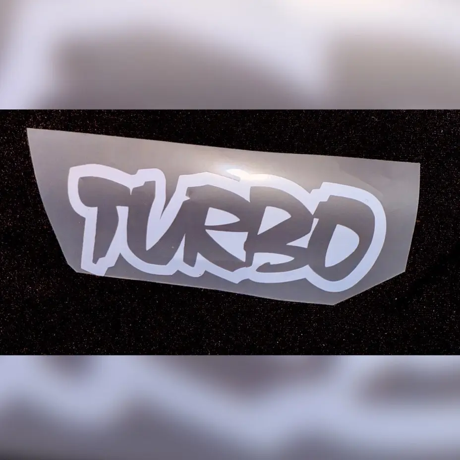 Car Turbo Sticker Vinyl with High Quality