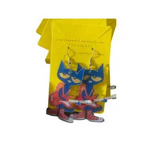 Pete the Cat Earring Retro Plastic