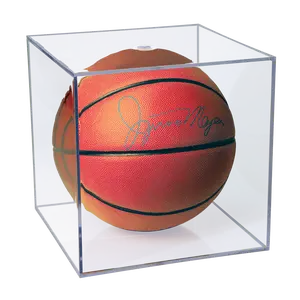Basketball Clear Square Display Case with UV Block