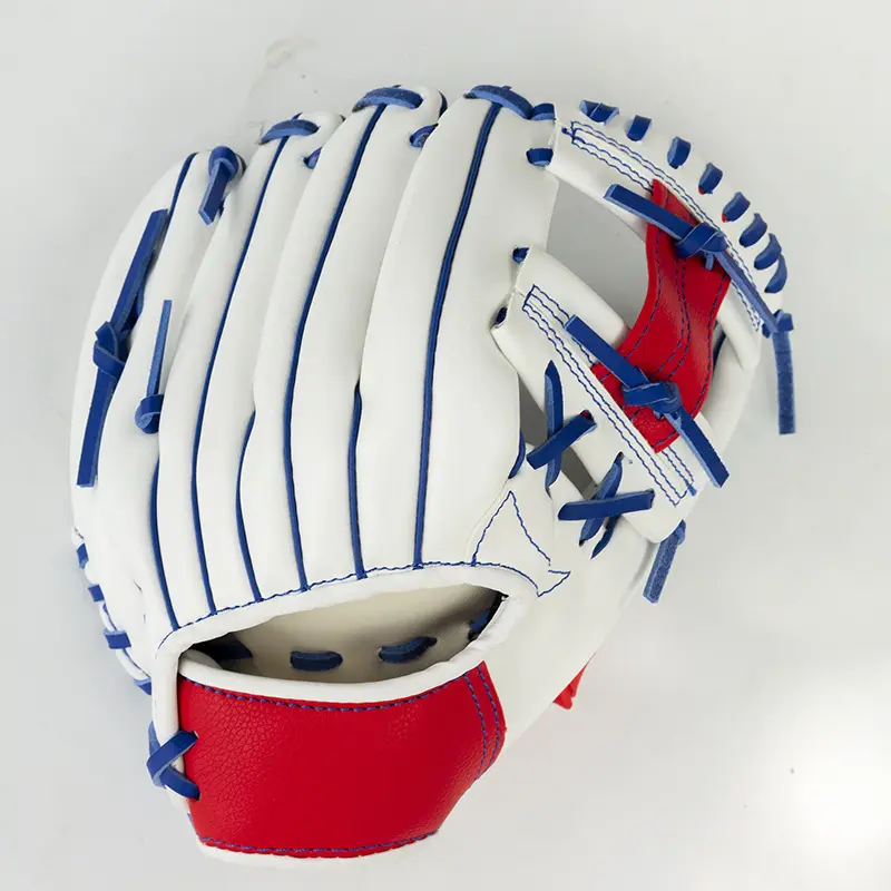 Student Baseball & Softball Glove, Versatile Synthetic Leather Training Equipment with Connected Finger Design for Secure Control